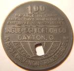 Tennessee $1 Coal Token - Block Coal & Coke