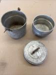 Retro 3-Piece Aluminum Coal Miner's Lunch Set