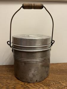 Vintage Coal Miners Stackable Lunch Bucket Set
