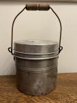 Vintage Coal Miners Stackable Lunch Bucket Set
