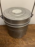 Vintage Coal Miners Stackable Lunch Bucket Set