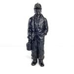 10-Inch Coal Miner Statue with Coal Bucket