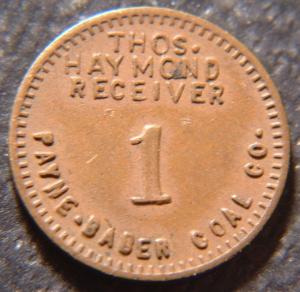 Kentucky 1¢ Coal Token - Payne-Baber Co