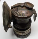 Vintage Brass Carbide Headlight for Coal Miners