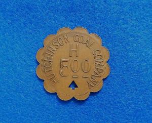 Hutchinson Coal Co. $5 Coal Scrip Token