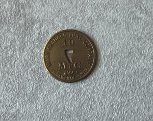 Mary Frances Coal Co 10 Cents Trade Token