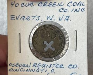 Yocum Creek Coal Co 5 Cents Trade Token