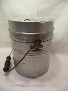 Vintage Aluminum Lunch Bucket for Coal Miners