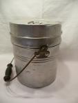 Vintage Aluminum Lunch Bucket for Coal Miners