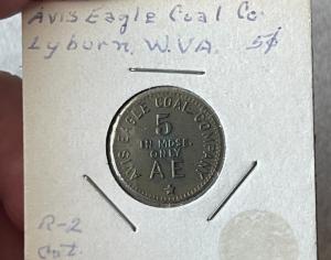 Avis Eagle Coal Co Trade Token - 5 Cents