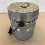 Vintage Aluminum Coal Miner's Lunch Bucket Set