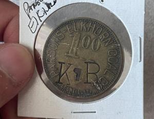 Parsons-Elkhorn Coal Company $1 Coal Trade Token