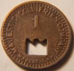 Kentucky 1¢ Coal Token - Majestic Collieries