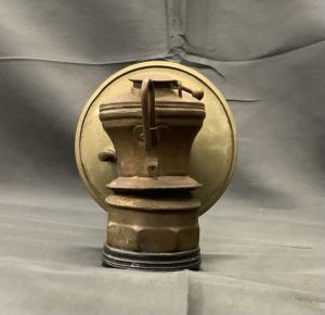 Vintage Brass Carbide Lamp for Coal Miners