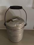Vintage Stackable Aluminum Coal Miners Lunch Bucket