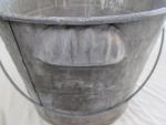 Antique Tin Coal Miner Railroad Bucket with Handles