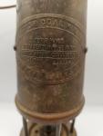 Vintage Brass Coal Mining Lantern from Aberaman