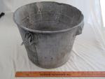 Antique Tin Coal Miner Railroad Bucket with Handles