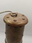 Vintage Brass Coal Mining Lantern from Aberaman