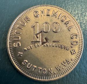 Sutton Chemical Co Coal & Lumber Scrip Token