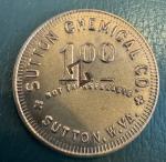 Sutton Chemical Co Coal & Lumber Scrip Token