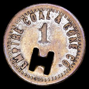 Landgraff WV Empire Coal 1¢ Scrip Token