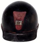 Vintage Coal Miner Fiberglass Hard Hat with Lantern