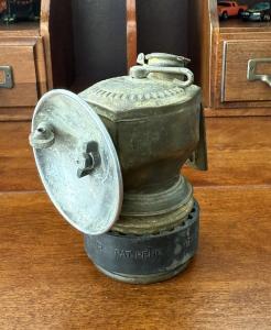 Vintage Justrite Carbide Coal Miner Lamp 1900s