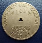 South East Coal Co. $1 Mining Trade Token