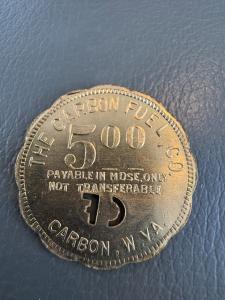 Carbon Fuel Co Coal Scrip - Kanawha County, WV