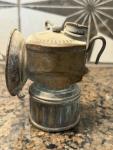 Vintage Justrite Carbide Miners Lamp for Coal Mining