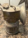 Vintage Justrite Carbide Miners Lamp for Coal Mining