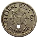 1800s Central Coal Co. Miners Token - Kentucky