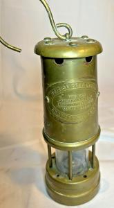Brass Safety Lamp for Coal Mining - UK