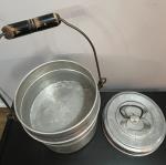 Retro 3-Piece Stackable Coal Miners Lunch Bucket