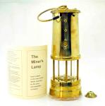 Brass Welsh Miners Safety Lamp 9" Replica