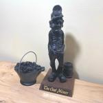 Carved Coal Miner Statue Figurine by Steve Turkovich