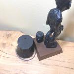 Carved Coal Miner Statue Figurine by Steve Turkovich