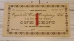1890s Equitable Coal Company Paper Scrip - Rare