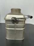 Vintage Aluminum Coal Miners Lunch Pail with Compartments