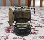 Vintage Justrite Carbide Coal Miners Hat Lamp