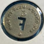 Coal Mine Trade Token Banner - Robert Fleming Co