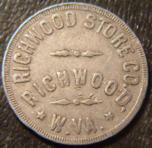 West Virginia 50¢ Coal Scrip from Richwood Store