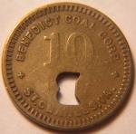 VIRGINIA 10¢ COAL SCRIP/TOKEN, BENEDICT COAL CORP., ST. CHARLES, VA (LEE COUNTY)