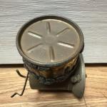 Antique Vtg Justrite Streamlined Carbide Lamp Coal Miners Hat Brass