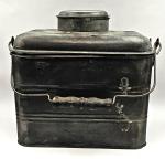 Vintage Coal Miners Metal Lunch Pail with Handle