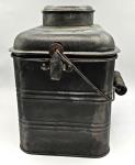 Vintage Coal Miners Metal Lunch Pail with Handle