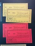 Assorted Coal Scrip: 8 Cards, 1 Receipt, 1 Book