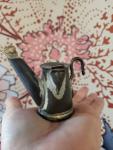 Vintage Coal Miner Teapot Oil Lamp with Wick