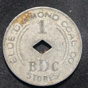 Blue Diamond Coal Company 1 Cent Trade Token